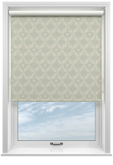 Trellis Prints, Vine and Bloom Bud Green - Roller Blind